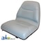 A & I Products Seat, Michigan Style, w/ Slide Track, Deluxe Cushion, GRY 25" x19" x11.5" A-TMS111GR - alternate 1